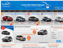 Tablet Screenshot of car-rental-tunisia.com